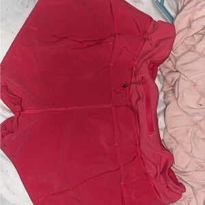 lululemon athletica Red Athletic Shorts
